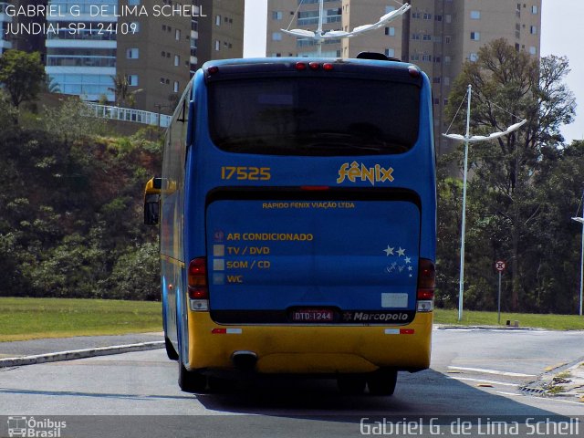 Rápido Expresso Fênix Viação 17525 na cidade de Jundiaí, São Paulo, Brasil, por Gabriel Giacomin de Lima. Número da foto: #4488166.