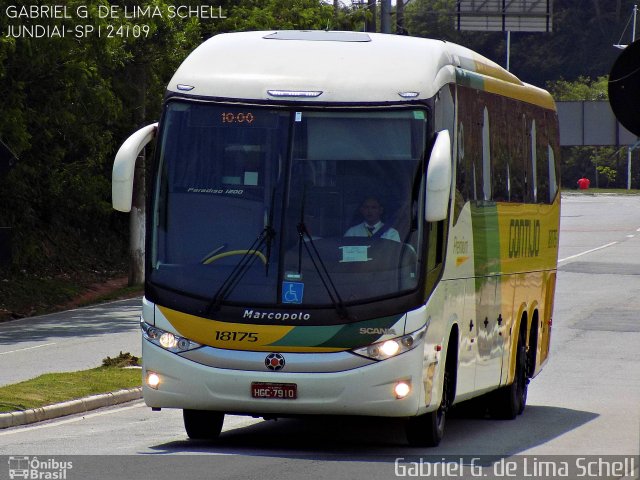 Empresa Gontijo de Transportes 18175 na cidade de Jundiaí, São Paulo, Brasil, por Gabriel Giacomin de Lima. ID da foto: 4490568.