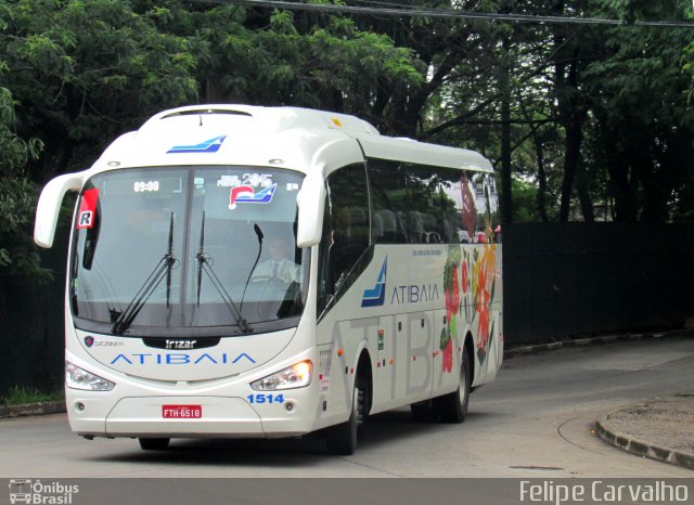 Viação Atibaia São Paulo 1514 na cidade de São Paulo, São Paulo, Brasil, por Felipe Carvalho. Número da foto: #4491372.