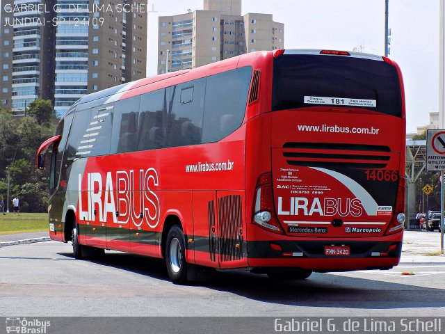 Lirabus 14066 na cidade de Jundiaí, São Paulo, Brasil, por Gabriel Giacomin de Lima. ID da foto: 4490579.