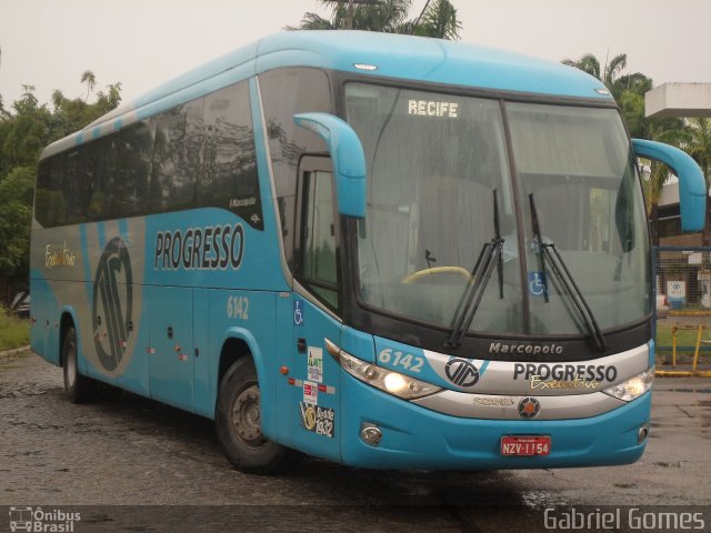 Auto Viação Progresso 6142 na cidade de Jaboatão dos Guararapes, Pernambuco, Brasil, por Gabriel  Gomes. Número da foto: #4489738.
