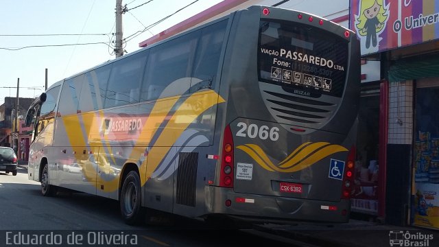 Passaredo Transporte e Turismo 2066 na cidade de São Paulo, São Paulo, Brasil, por Eduardo de Oliveira. Número da foto: #4489032.