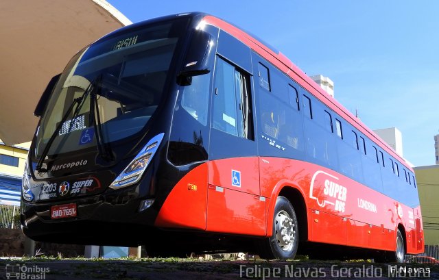 Londrisul Transportes Coletivos 2203 na cidade de Londrina, Paraná, Brasil, por Felipe Navas Geraldo Moura . Número da foto: #4491346.
