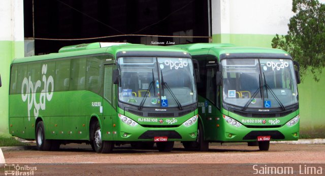 Opção Fretamento e Turismo RJ 632.108 na cidade de Campos dos Goytacazes, Rio de Janeiro, Brasil, por Saimom  Lima. ID da foto: 4492178.