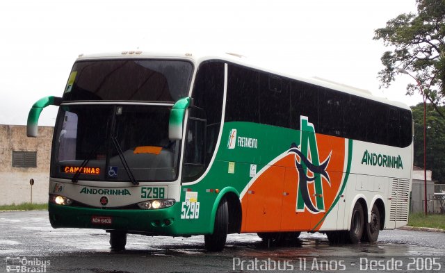 Empresa de Transportes Andorinha 5298 na cidade de Ourinhos, São Paulo, Brasil, por Cristiano Soares da Silva. Número da foto: #4492025.