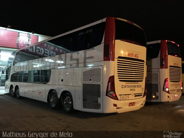 Auto Viação Catarinense 3609 na cidade de Biguaçu, Santa Catarina, Brasil, por Matheus  Geyger de Melo. Número da foto: #4492844.