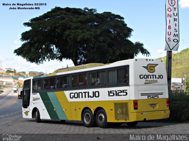 Empresa Gontijo de Transportes 15125 na cidade de João Monlevade, Minas Gerais, Brasil, por Mairo de Magalhães. ID da foto: 4492630.