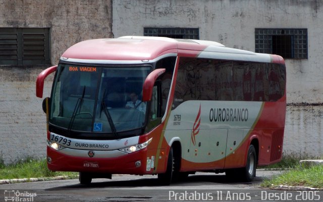 Viação Ouro Branco 16793 na cidade de Ourinhos, São Paulo, Brasil, por Cristiano Soares da Silva. Número da foto: #4492026.