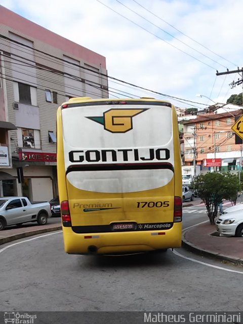 Empresa Gontijo de Transportes 17005 na cidade de Itabira, Minas Gerais, Brasil, por Matheus Germiniani. Número da foto: #4495961.