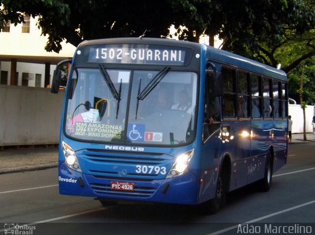 Viação Zurick 30793 na cidade de Belo Horizonte, Minas Gerais, Brasil, por Adão Raimundo Marcelino. Número da foto: #4495869.