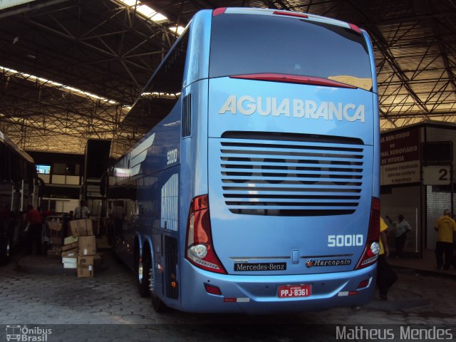 Viação Águia Branca 50010 na cidade de Vitória, Espírito Santo, Brasil, por Matheus Mendes. Número da foto: #4495053.