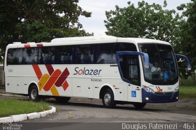 Solazer Transportes e Turismo 3041 na cidade de Rio de Janeiro, Rio de Janeiro, Brasil, por Douglas Paternezi. Número da foto: #4494992.