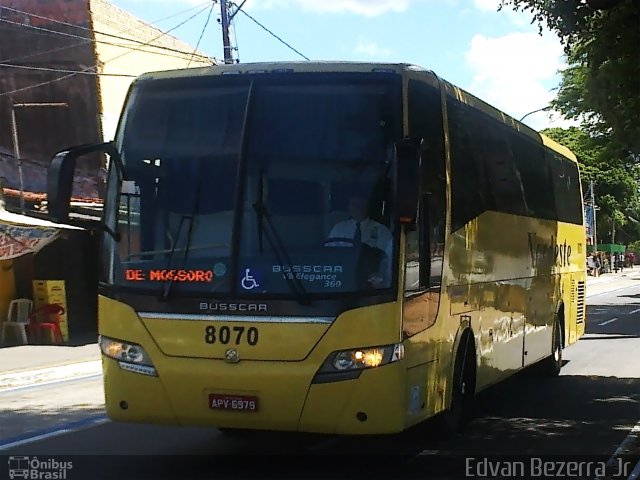 Viação Nordeste 8070 na cidade de Natal, Rio Grande do Norte, Brasil, por José Edvan Bezerra da Rocha. Número da foto: #4496068.