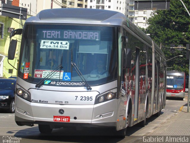 Viação Campo Belo 7 2395 na cidade de São Paulo, São Paulo, Brasil, por Gabriel Almeida. ID da foto: 4433822.