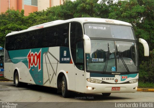 Auto Viação 1001 RJ 108.848 na cidade de São Paulo, São Paulo, Brasil, por Leonardo Fidelli. ID da foto: 4433703.