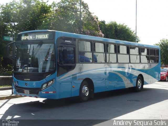 Buses Guadalupe 07 na cidade de Carmen, San José, San José, Costa Rica, por Andrey Segura Solís. Número da foto: #4433509.