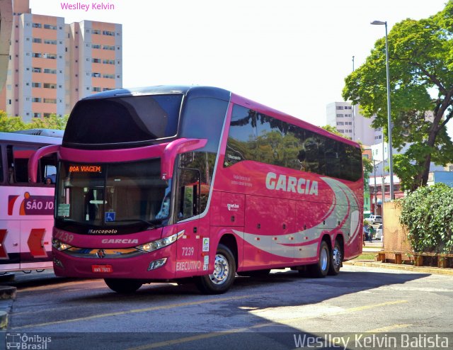 Viação Garcia 7239 na cidade de Sorocaba, São Paulo, Brasil, por Weslley Kelvin Batista. Número da foto: #4496517.