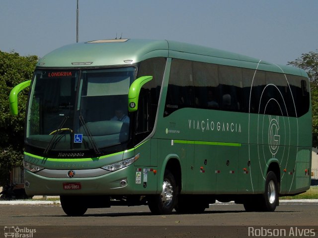 Viação Garcia 7777 na cidade de Paranavaí, Paraná, Brasil, por Robson Alves. Número da foto: #4496671.