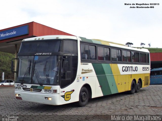 Empresa Gontijo de Transportes 15525 na cidade de João Monlevade, Minas Gerais, Brasil, por Mairo de Magalhães. ID da foto: 4496770.