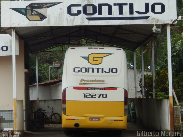 Empresa Gontijo de Transportes 12270 na cidade de Luz, Minas Gerais, Brasil, por Gilberto Martins. ID da foto: 4497459.