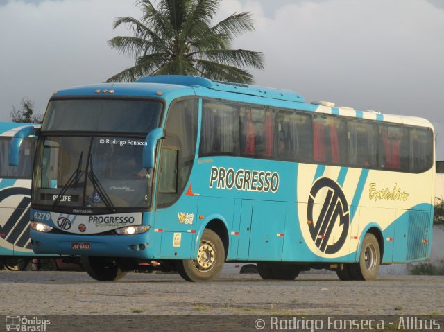 Auto Viação Progresso 6279 na cidade de Caruaru, Pernambuco, Brasil, por Rodrigo Fonseca. Número da foto: #4497599.