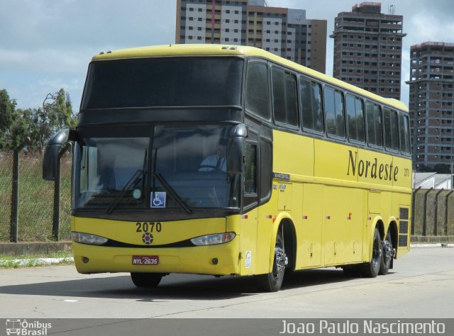 Viação Nordeste 2070 na cidade de Natal, Rio Grande do Norte, Brasil, por Joao Paulo Nascimento Silva. Número da foto: #4497329.