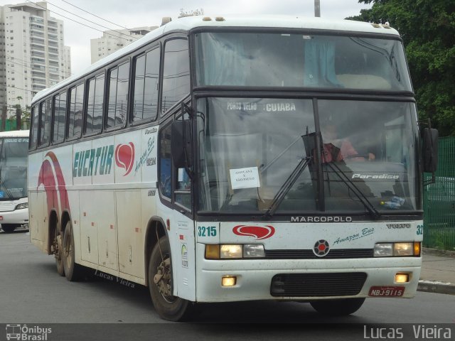 Eucatur - Empresa União Cascavel de Transportes e Turismo 3215 na cidade de São Paulo, São Paulo, Brasil, por Lucas Vieira. ID da foto: 4496856.