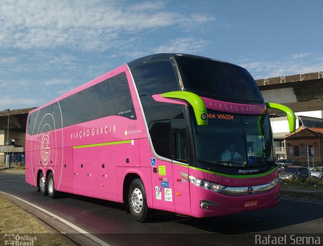 Viação Garcia 16166 na cidade de Campinas, São Paulo, Brasil, por Rafael Senna. Número da foto: #4497432.