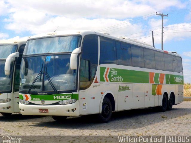 Cia. São Geraldo de Viação 14885 na cidade de Messias, Alagoas, Brasil, por Willian Pontual. Número da foto: #4497782.