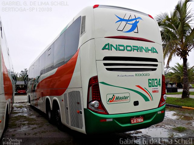 Empresa de Transportes Andorinha 6034 na cidade de Bertioga, São Paulo, Brasil, por Gabriel Giacomin de Lima. Número da foto: #4435925.