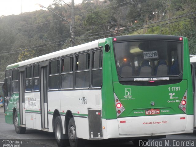 Viação Santa Brígida 1 1781 na cidade de São Paulo, São Paulo, Brasil, por Jonathan  Aguiar Correa. Número da foto: #4437517.