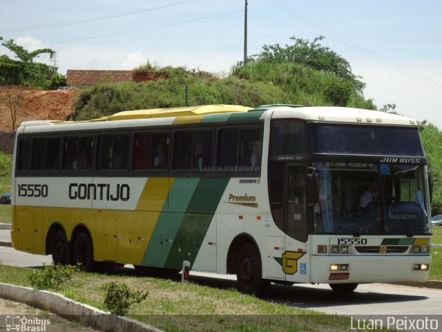 Empresa Gontijo de Transportes 15550 na cidade de Sapucaia, Rio de Janeiro, Brasil, por Luan Peixoto. ID da foto: 4435610.