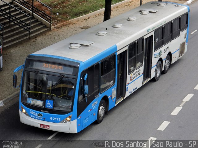 TUPI - Transportes Urbanos Piratininga 6 2172 na cidade de São Paulo, São Paulo, Brasil, por Rafael Santos. ID da foto: 4438786.