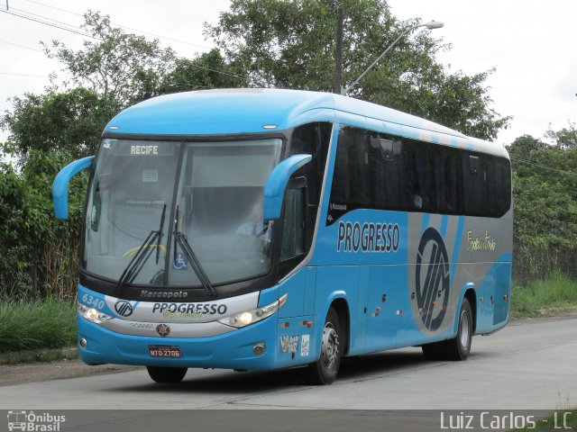 Auto Viação Progresso 6340 na cidade de Recife, Pernambuco, Brasil, por Luiz Carlos de Santana. ID da foto: 4438871.