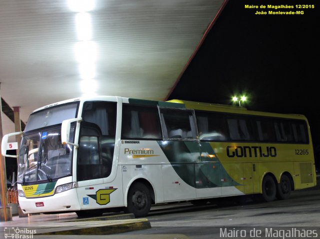 Empresa Gontijo de Transportes 12265 na cidade de João Monlevade, Minas Gerais, Brasil, por Mairo de Magalhães. ID da foto: 4438841.