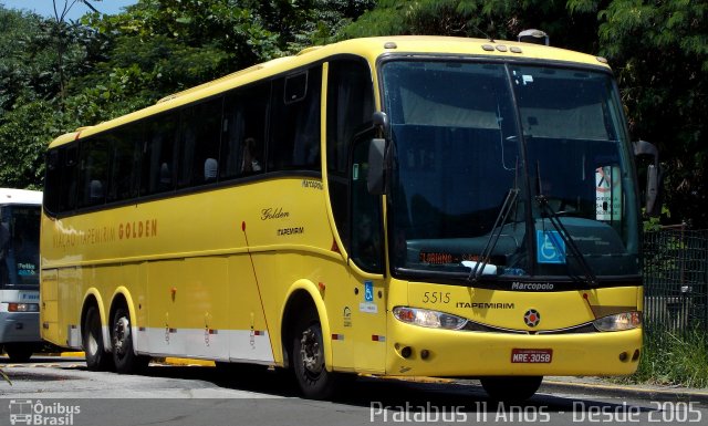 Viação Itapemirim 5515 na cidade de São Paulo, São Paulo, Brasil, por Cristiano Soares da Silva. ID da foto: 4440555.