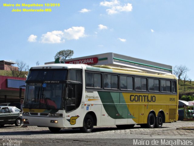 Empresa Gontijo de Transportes 11515 na cidade de João Monlevade, Minas Gerais, Brasil, por Mairo de Magalhães. ID da foto: 4440565.