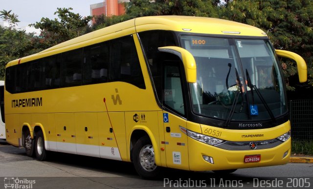 Viação Itapemirim 60531 na cidade de São Paulo, São Paulo, Brasil, por Cristiano Soares da Silva. ID da foto: 4440537.