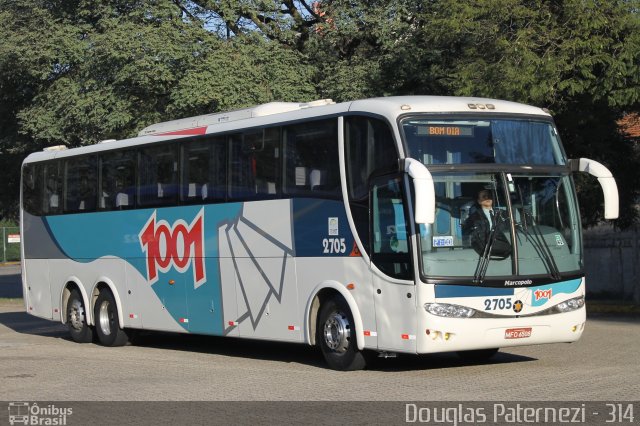 Auto Viação 1001 2705 na cidade de São Paulo, São Paulo, Brasil, por Douglas Paternezi. Número da foto: #4440679.