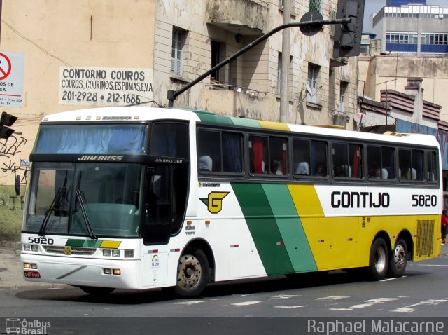 Empresa Gontijo de Transportes 5820 na cidade de Belo Horizonte, Minas Gerais, Brasil, por Raphael Malacarne. ID da foto: 4443557.