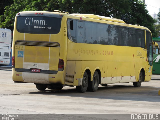 Viação Itapemirim 8621 na cidade de Goiânia, Goiás, Brasil, por Roger Emtram & Lara Busologa. ID da foto: 4443206.