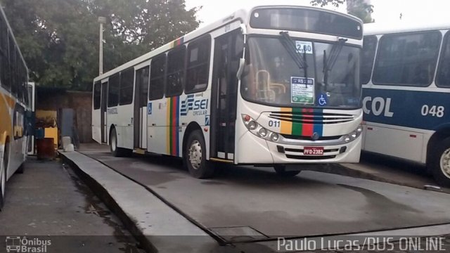 Transcol - Transportes Coletivos Ltda. 011 na cidade de Olinda, Pernambuco, Brasil, por Paulo Lucas. Número da foto: #4442524.
