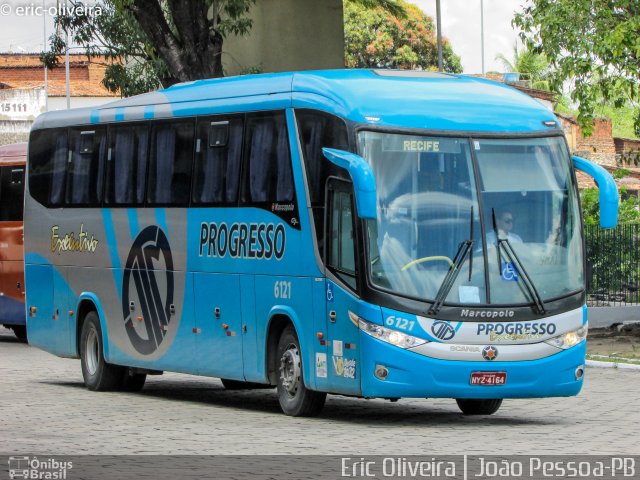 Auto Viação Progresso 6121 na cidade de João Pessoa, Paraíba, Brasil, por Eric Oliveira. ID da foto: 4442133.