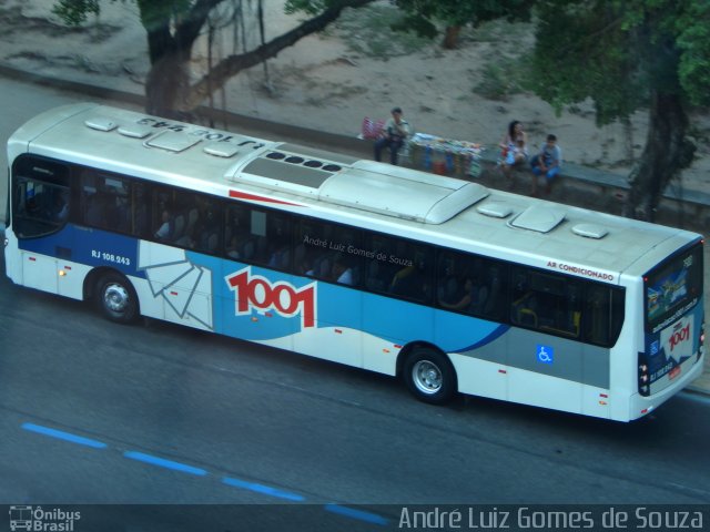Auto Viação 1001 RJ 108.243 na cidade de Rio de Janeiro, Rio de Janeiro, Brasil, por André Luiz Gomes de Souza. Número da foto: #4443889.