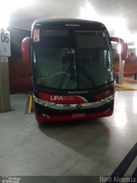 Lirabus 14075 na cidade de Botucatu, São Paulo, Brasil, por Gabriel dos Santos Almeida. ID da foto: 4444534.