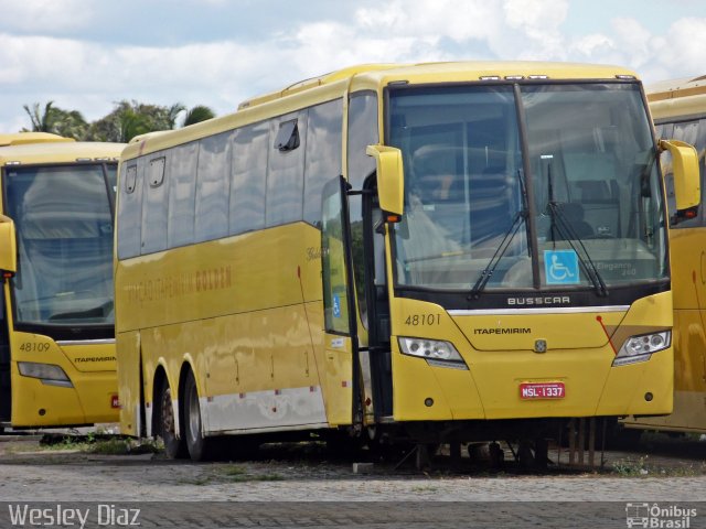 Viação Itapemirim 48101 na cidade de Feira de Santana, Bahia, Brasil, por Wesley Diaz. Número da foto: #4444193.