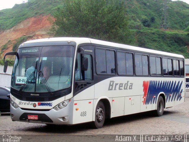 Breda Transportes e Serviços 488 na cidade de Cubatão, São Paulo, Brasil, por Adam Xavier Rodrigues Lima. Número da foto: #4443146.