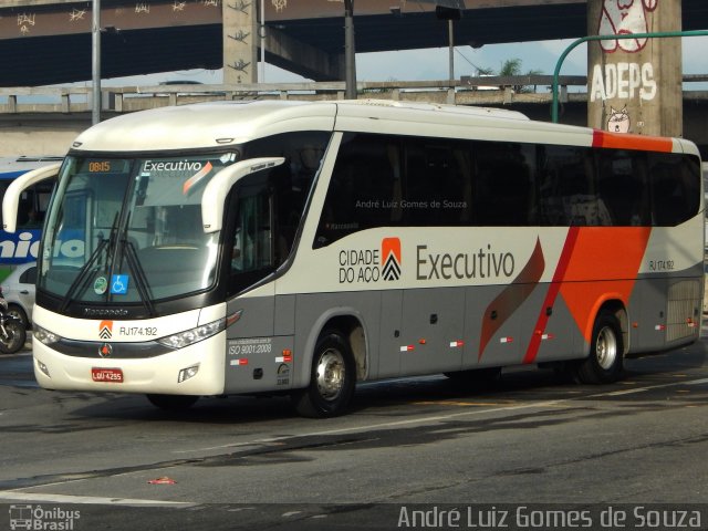 Viação Cidade do Aço RJ.174.192 na cidade de Rio de Janeiro, Rio de Janeiro, Brasil, por André Luiz Gomes de Souza. Número da foto: #4447012.