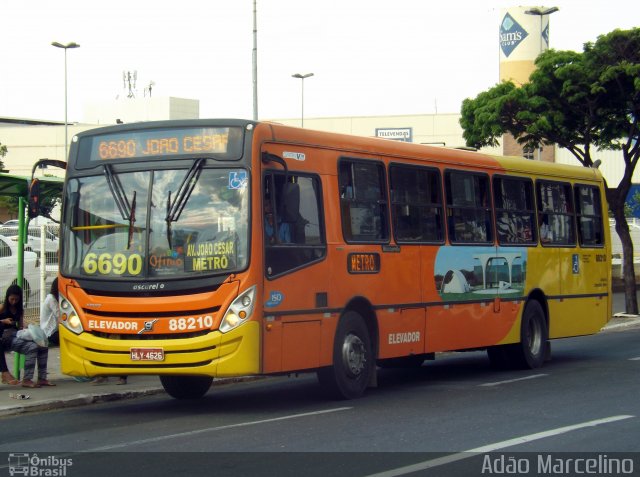 Viação Novo Retiro 88210 na cidade de Contagem, Minas Gerais, Brasil, por Adão Raimundo Marcelino. Número da foto: #4446856.