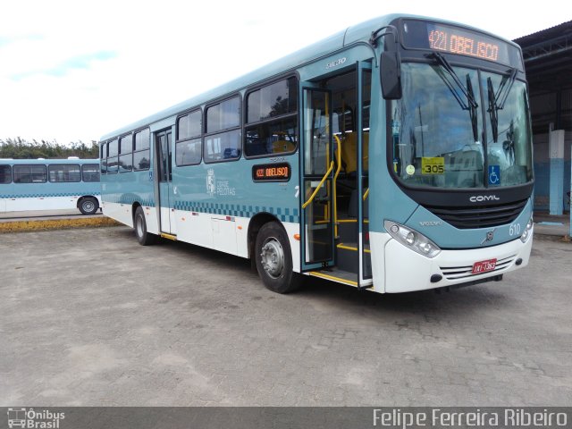 Transportes Santa Maria 610 na cidade de Pelotas, Rio Grande do Sul, Brasil, por Felipe Ferreira Ribeiro. Número da foto: #4446059.